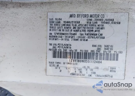 2005 Ford Mustang from USA, damaged, VIN 1ZVFT80NX55112484